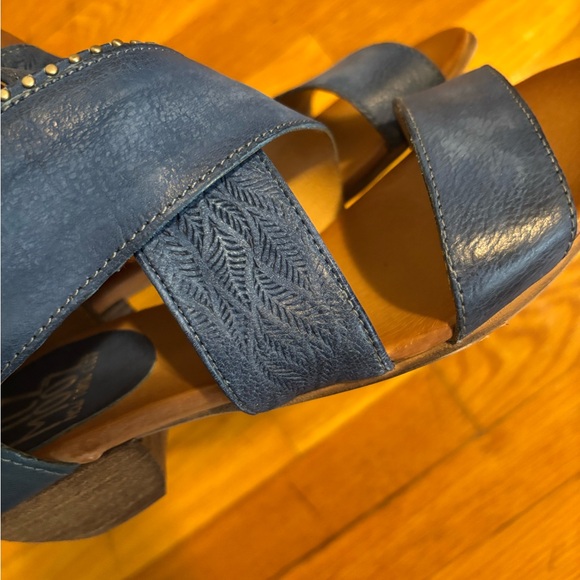 Miz Mooz Blue Heeled Boots - Picture 8 of 10